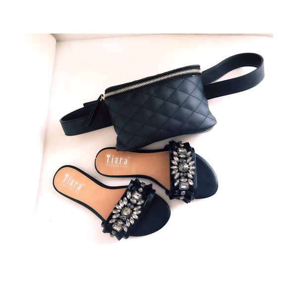 Black Studded sandals - Picture 2 of 5